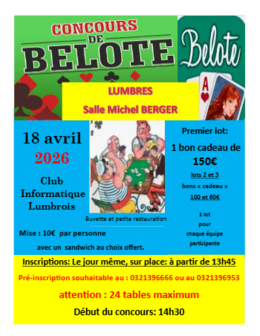 Invitation Belote